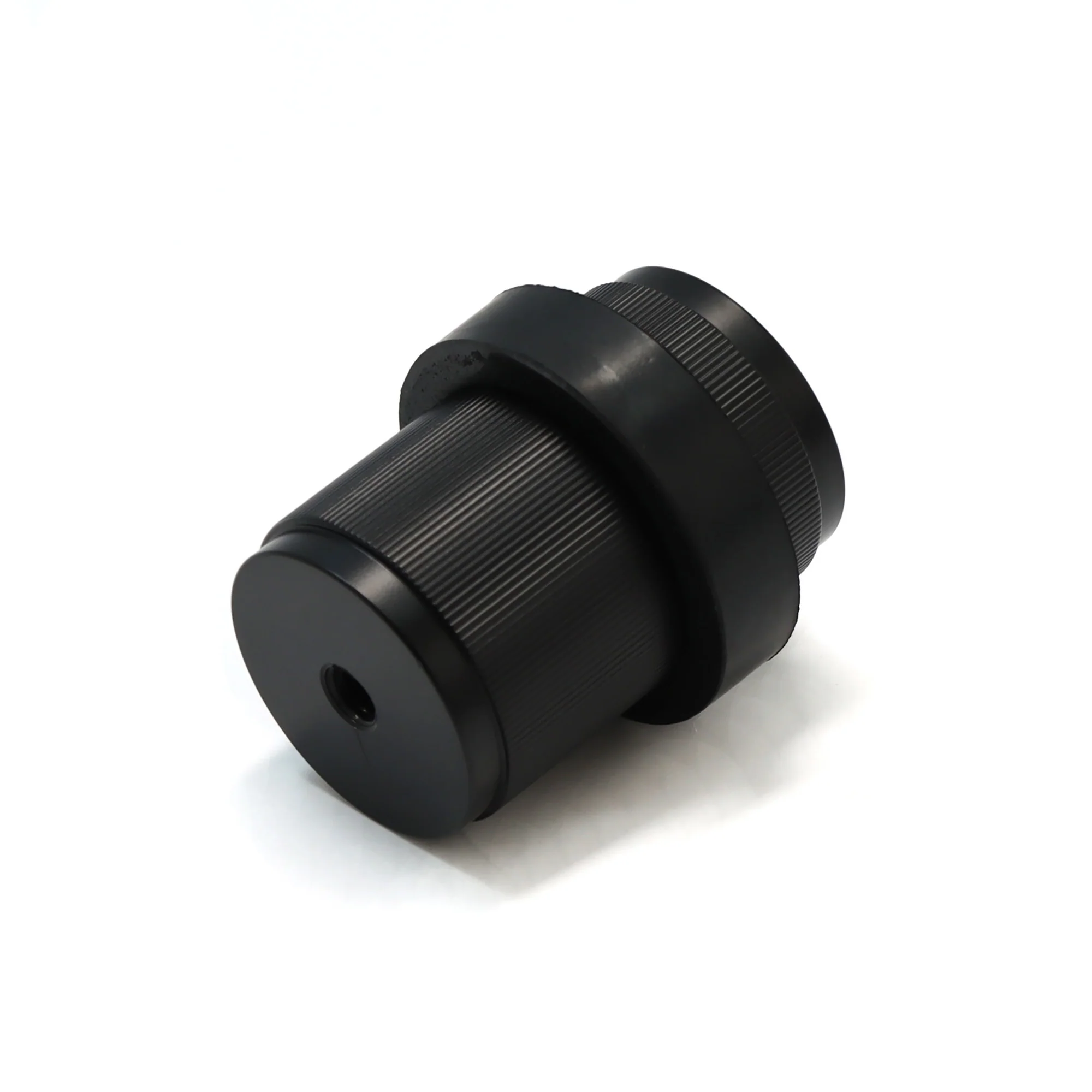 Fluted Round Door Stopper - Matt Black (123463)